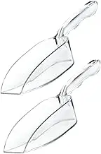 WATIIFUFU 2Pcs Practical Ice Cube Scoops Thicken Multi Purpose Baking Flour Shovels for Ice Nuts and Grains Comfortable Grip Smooth Surface for Easy Use