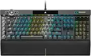 CORSAIR K100 RGB Optical-Mechanical Gaming Keyboard - Corsair OPX RGB Optical-Mechanical Keyswitches - AXON Hyper-Processing Technology for 4X Faster Throughput - 44-Zone RGB LightEdge