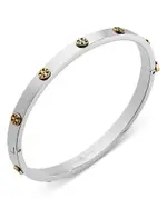 Tory Burch Miller Logo Studded Bangle Bracelet