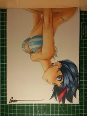 Omar Dogan Ryuko Matoi Kill La Kill Original Artwork Signed