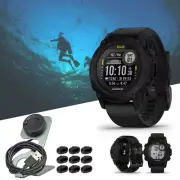 Garmin Descent G1 Solar Dive 45mm Black GPS Smartwatch Bundle
