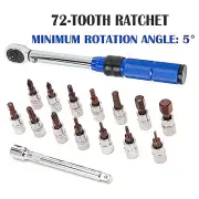 Drive Torque Wrench Adjustable Hand Spanner Wrench Repair Bicycle Tool Kit AU