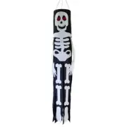40” LIL' BONES SKELETON Breeze Buddy Embroidered WINDSOCK garden décor, ITB-5021