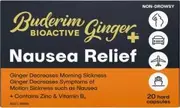 Buderim Ginger+ BioActive Ginger Plus Nausea Relief Blister Pack 20Caps