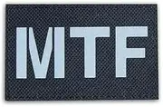 [JJLFresheners] Black Procedures MTF Foundation Mobile Task Forces Military Hook Loop Tactics Morale IR Reflective Patch, Appliques