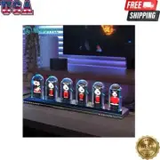 Nixie Tube Clock RGB Night Light, App-Controlled DIY Digital Clock Display