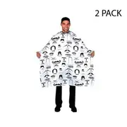 Betty Dain Stache Styles Hair Barber Styling Cape White - Pack of 2