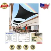Custom Size 6' x 11' Black Shade Sail for Outdoor Excellence - 3