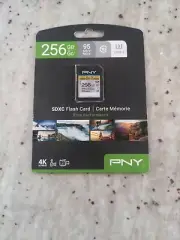 PNY 256GB Elite Performance Class 10 U3 SDXC Flash Memory Card - 95MB/s read, Cl