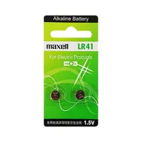 在飛比找樂天市場購物網優惠-【maxell】LR41鈕扣型192鹼性電池2粒裝(1.5V