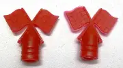 NOS Schwinn Sunset Orange Stingray bicycle CHECKER Flag VALVE CAPS 1 pair