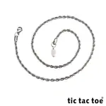 TIC TAC TOE 白鋼造型單鍊-編繩(大)
