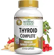 Botanic Choice Thyroid Complete - Thyroid Health Support Supplement - 60 Vegetarian Capsules