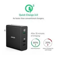 在飛比找PChome商店街優惠-〔預購〕Anker 42W PowerDrive+ 3孔QC