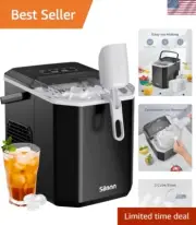 Ice Maker Countertop, Portable Ice Machine with Carry Handle, Self-Cleaning I...