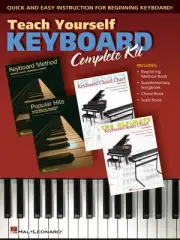Teach Yourself Keyboard Complete Kit Beginner Piano Lessons Hal Leonard Book
