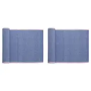 2PK Porto Lola Polycotton Ribbed Table Runner 33x180cm Lilac