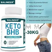 Keto BHB Capsules Weight Loss Diet Capsules Fat Burner Detox Dietary Supplement
