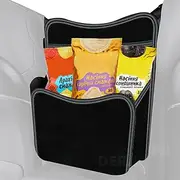 LeoLeoii Car Organizer Between Seats, Car Net Handbag Holder, Pet Car Net Barrier for Auto Between Seats with Strap and Net Pocket