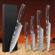 5x Professional Knife Sets for Master Chefs Knife with Bag,Sheath,Kitchen Knives