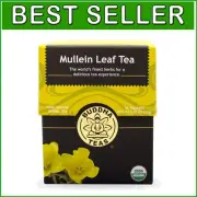 Soothing Mullein Leaf Tea - 18 Bleach-Free Tea Bags in Eco-Friendly Box