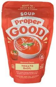Proper Good Heat & Eat Microwave Tomato Basil Gluten Free Soup 12 oz