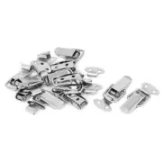 Chests Drawer Toolbox Metal Toggle Latch Catch Hasp Silver Tone 12pcs