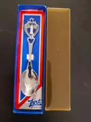 NEW IN BOX NEW YORK THE EMPIRE STATE SOUVENIR SPOON Etched Enameled By Fort