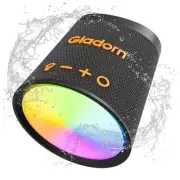 Portable Bluetooth Speaker Wireless with 9 Color Lights, 20H Playtime, Stereo