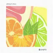 Abstract Citrus Needlepoint Kit or Canvas