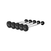 CORTEX ALPHA Series Fixed Barbell Weight Set of 5 (10kg, 15kg, 20kg, 25kg, 30kg)