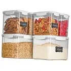 Airtight Food Storage Container Sets for Kitchen Pantry Organization and