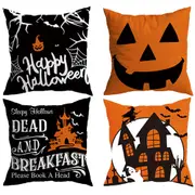 2Pcs Halloween Pillow Covers Pillowcases for Sofa Couch Bed Home Outdoor Car