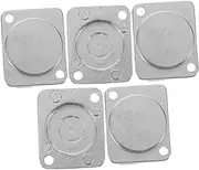 WEKADRIN 5pcs Metal Blank Panel Cover for Wall Insert Lightweight Chassis Mount Plate for Type Connectors Easy Installation for Use