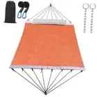 14ft Two Person Outdoor Hammock, Portable Camping with Folding Steel Sunset