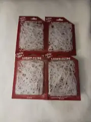 Holiday Style Christmas Light Clips For Gutters & Shingles 4 Packs 180 Clips NEW
