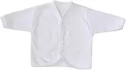 [BabyPrem] Baby Cardigan Jacket V-Neck Long Sleeve Plain Cotton Clothes Premature - 6 Months