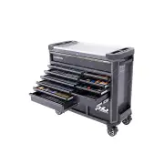 SP Tools 369Pcs Tech Series Roller Cabinet Toolkit - Metric/SAE 13 Drawer Black