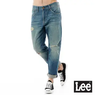 Lee 低腰合身直筒七分牛仔褲 男 藍 101+ LL1600231DD