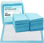 EasyVibe Disposable Bed Pads for Incontinence 60 x 90 cm Pack of 60 Bed Pads Incontinence Disposable Adult Heavy Duty Bed Pads Incontinence Disposable Changing Mats Pee Pads Extra Large