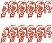 Gadpiparty 5 Pairs Embroidered Cloud Iron Patches for Clothing Jackets and Bags Durable Appliques with Intricate Designs for Fashion Accessories and Crafts