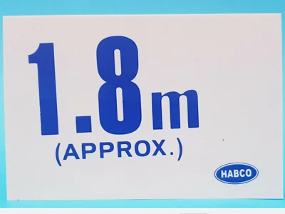 SWIMMING POOL WATER DEPTH MARKER SIGN DISPLAY 1.8m DEEP Keep Your Pool Compliant