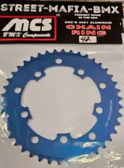 MCS CHAINRING BMX BIKE SPROCKET 39t BLUE USA GT Haro SE Racing Redline JMC new39