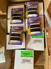 Hook and Loop Sticky Adhesive Backed Tape - Width 3/4 length 18in 536221 4 pack