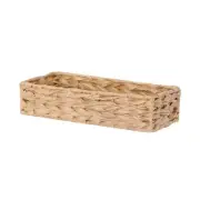 Imitation Water Hyacinth Basket Storage Bin for Entryway and Hallway Table Use