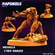Mikhaella Cyber Ravager | Cyberpunk | Papsikels | 32mm scale