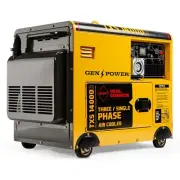 7kW Diesel Generator with Electric Start, 3-Phase & 240V Outlets for Home/Ind...