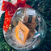 Christmas Ornament Ball Xmas Tree Decorations Clear Bauble Ornament House Hanging Ball Exquisite Gi As Shown