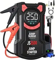 Snblzhef Air Pump with 150PSI Compressor and Emergency Battery Start for Tires