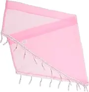 HEATSHAKING Triangle Valance Curtain for Windows Solid Color Valance for Bedroom Living Room Kitchen Easy to Install Home Decor Rustic Pastoral Design